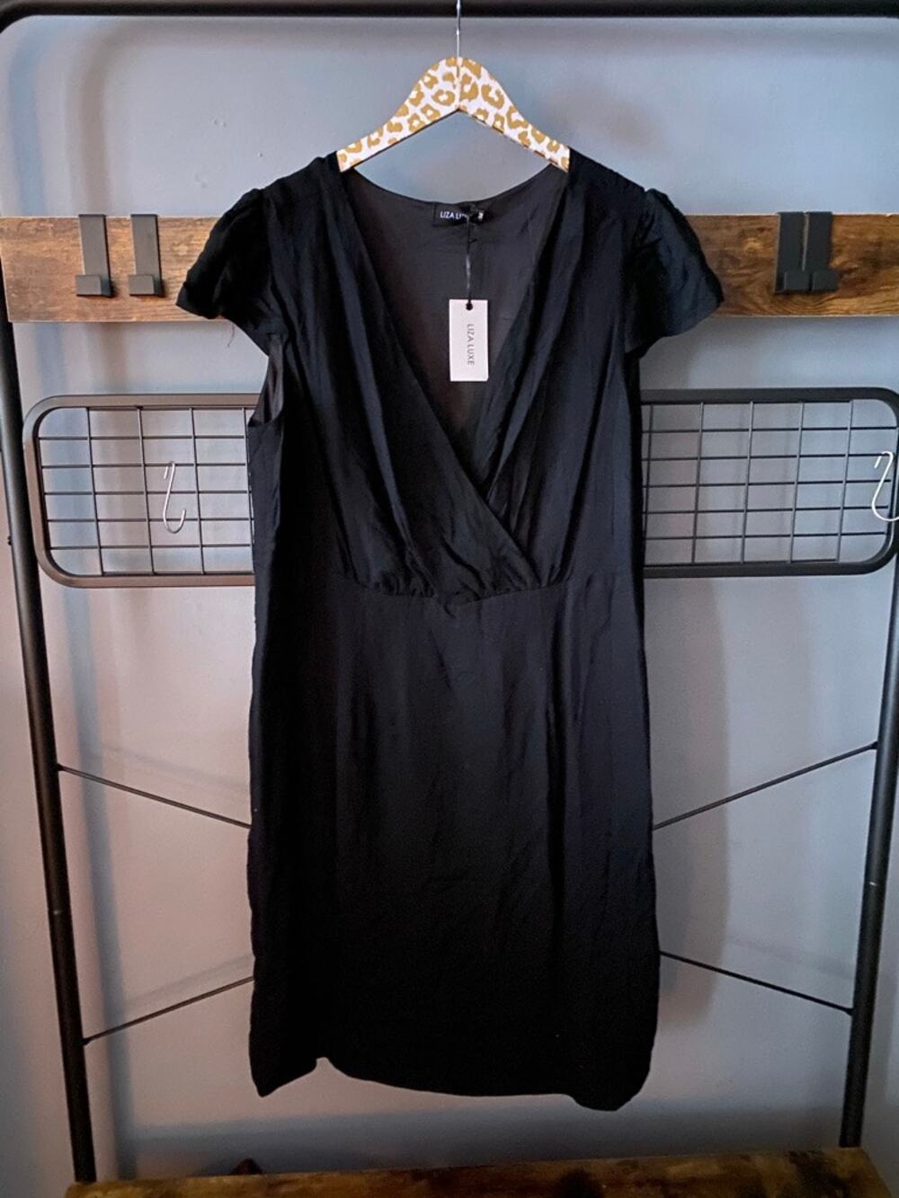 Lisa Luxe Black Rayon Dress | 2X